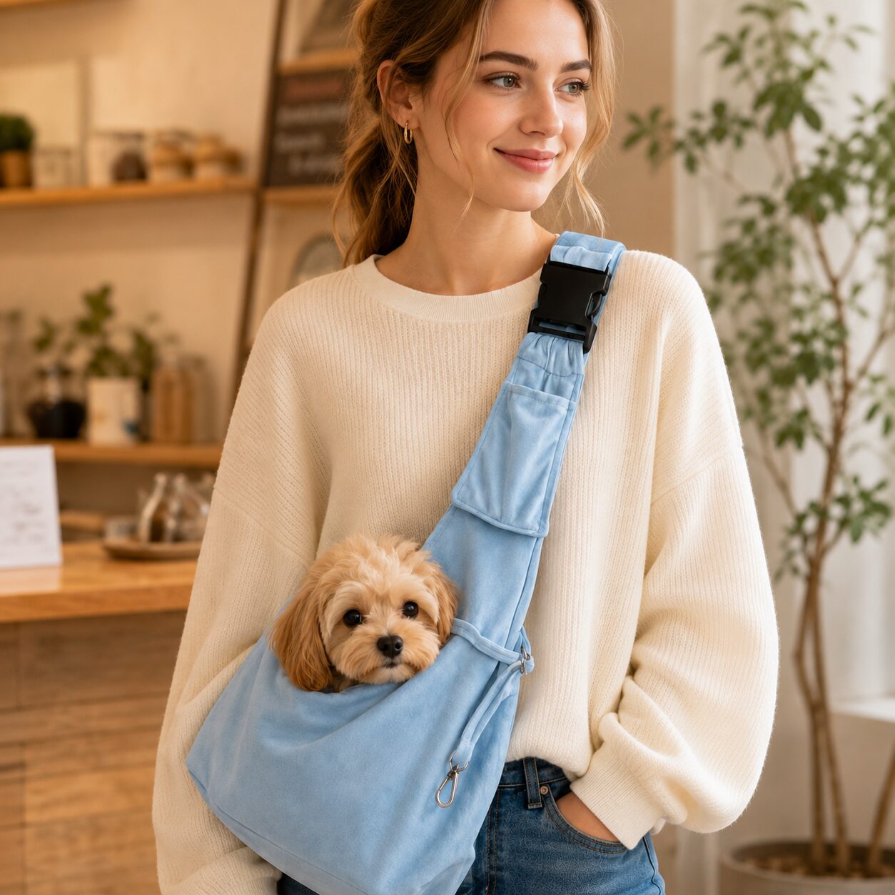 Padded Crossbody Pet Travel Pouch