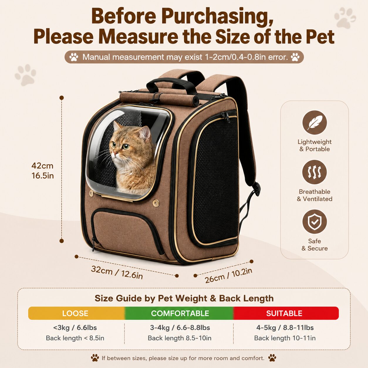 Panoramic-View Pet Travel Backpack