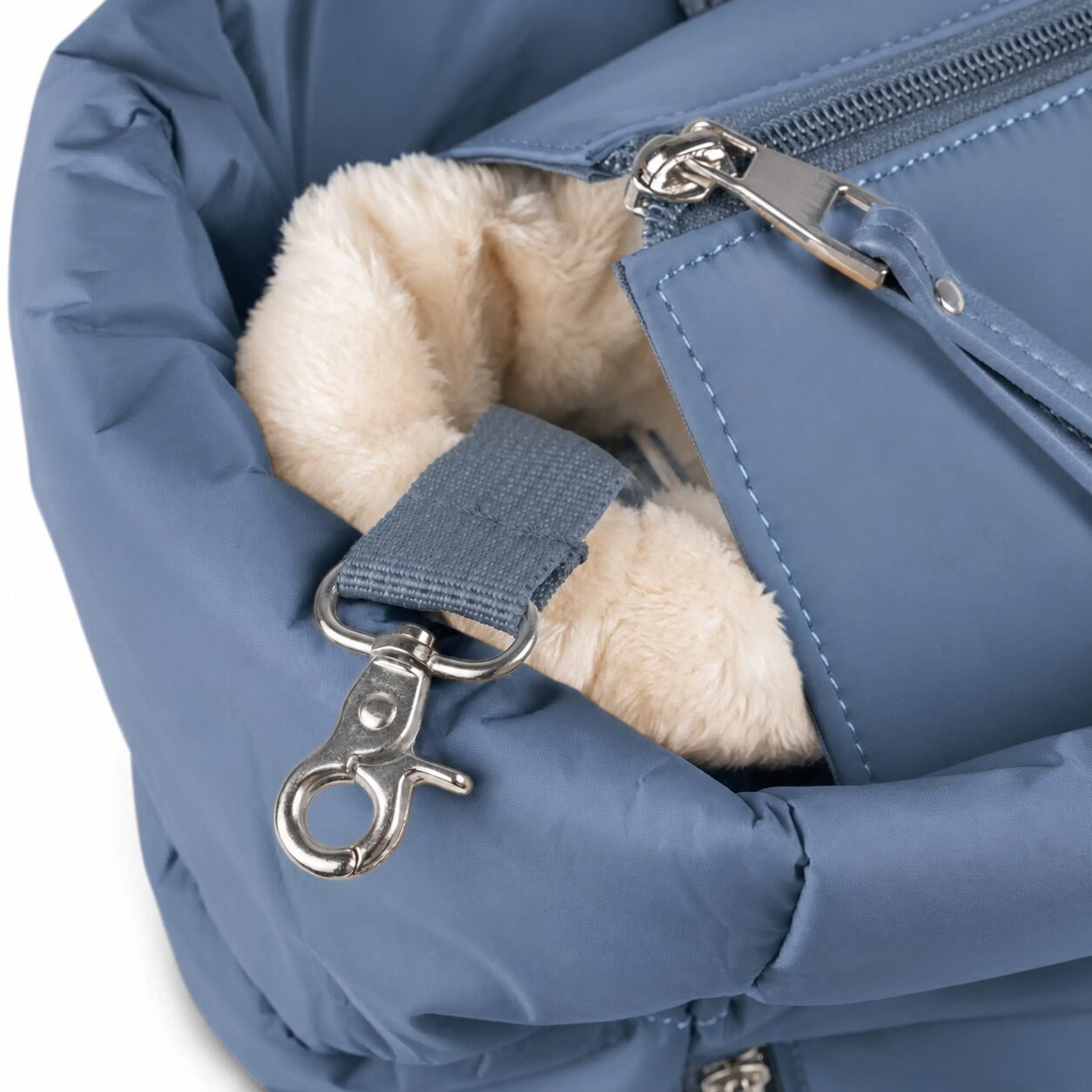 Plush-Lined Puffer Pet Carrier Tote