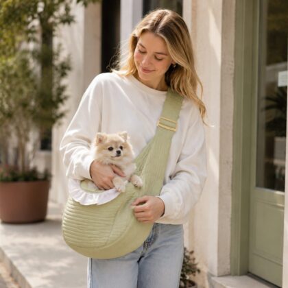 Quilted Cozy Pet Sling Carrier