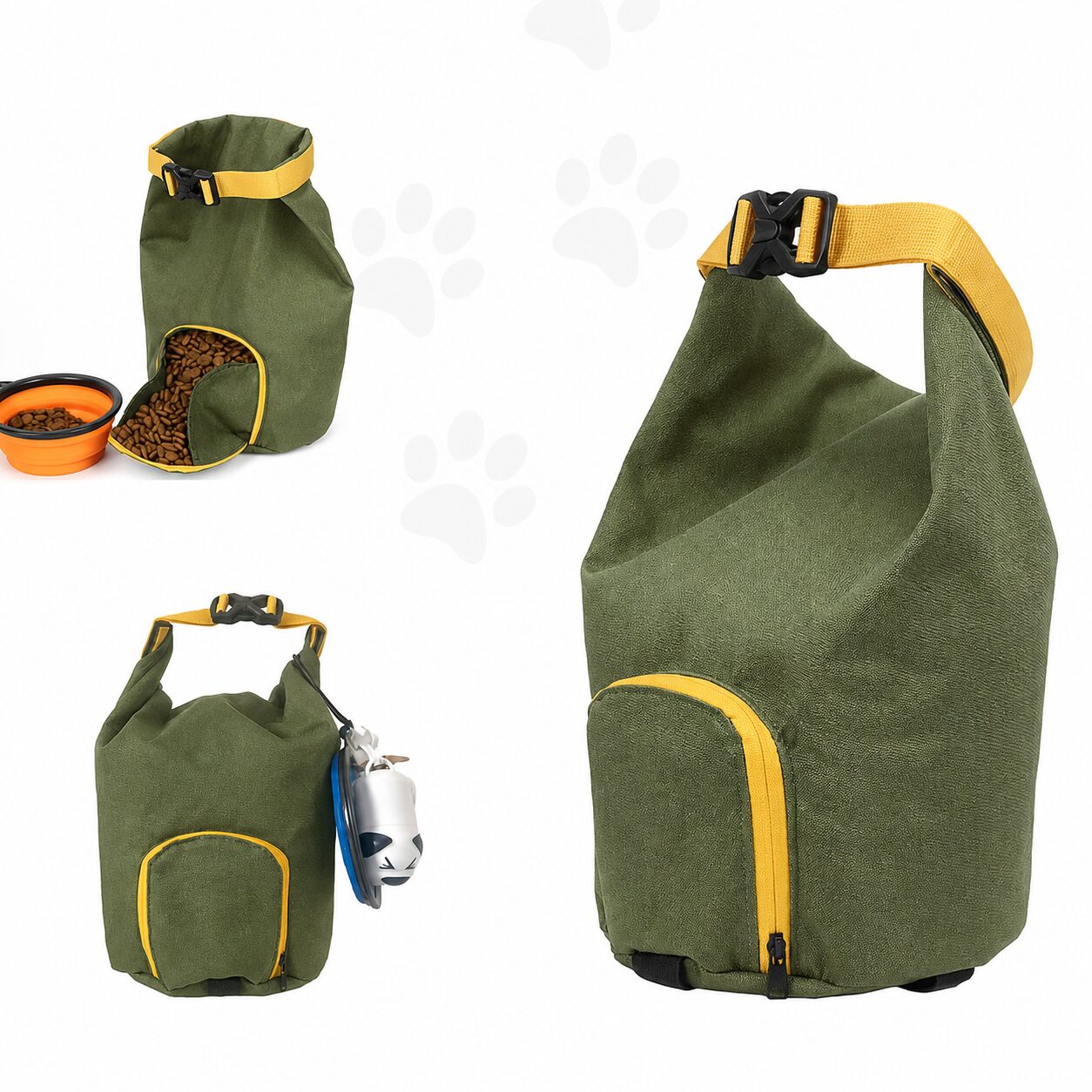 Roll-Top Dog Food Training Storage Bag
