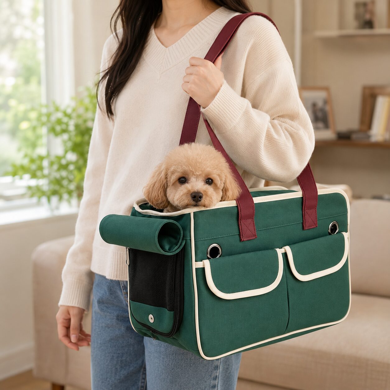 Roll-Up Mesh Pet Commuter Carrier