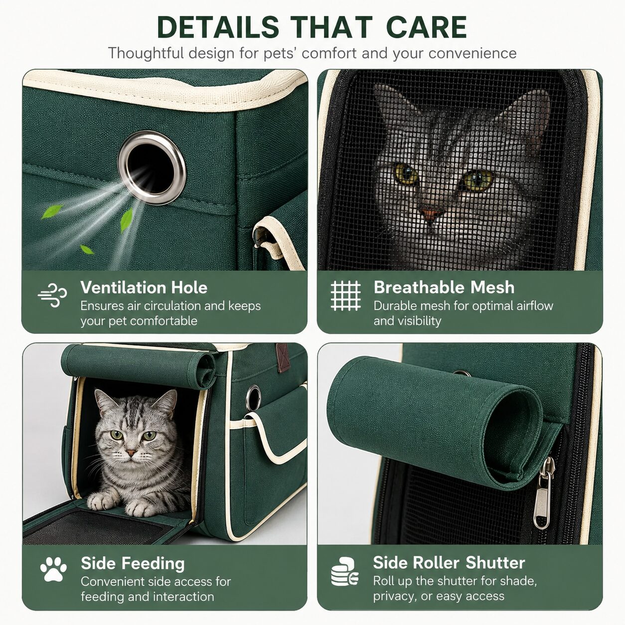 Roll-Up Mesh Pet Commuter Carrier