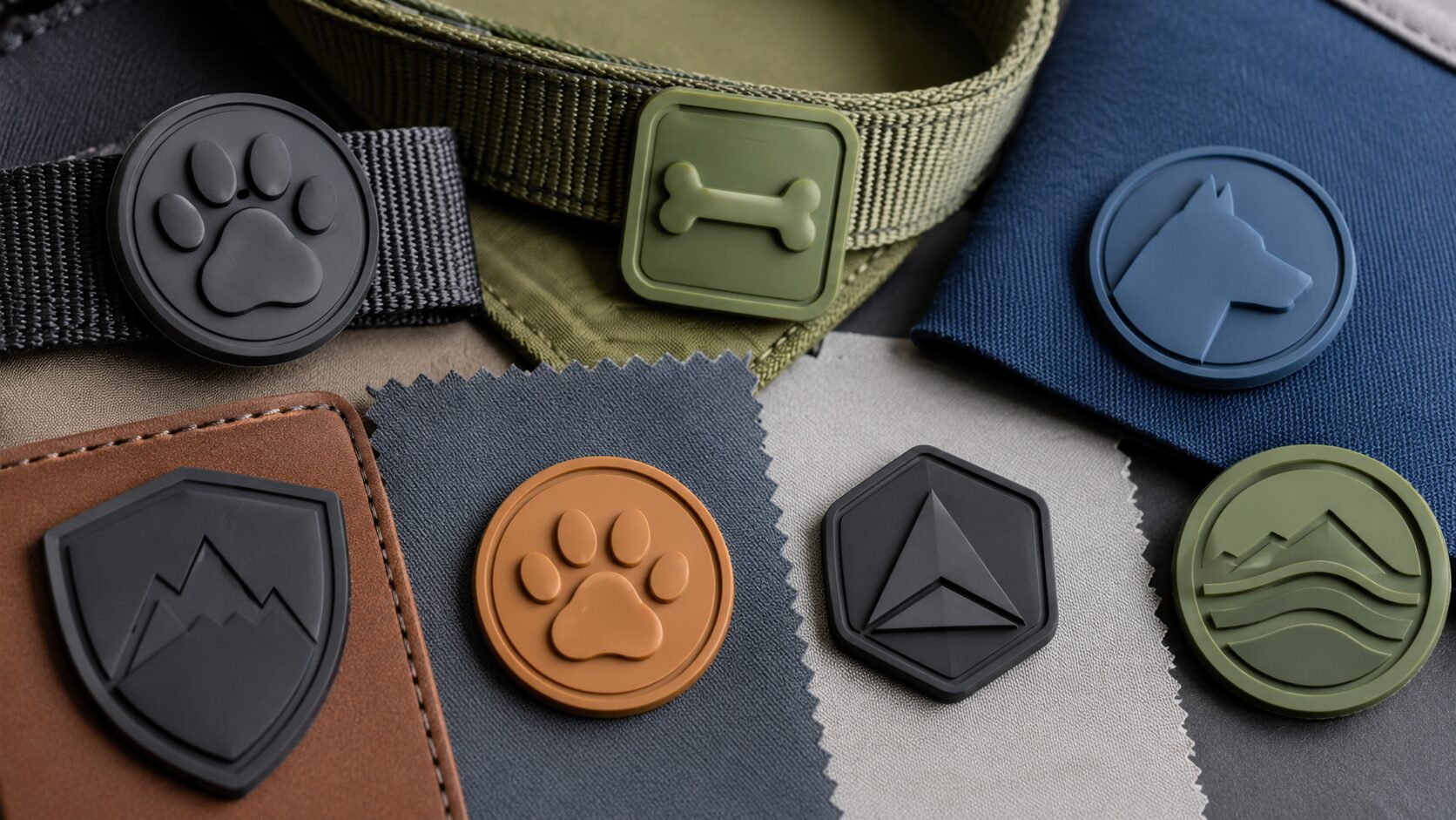 Rubber Logo Patch-pet accessories
