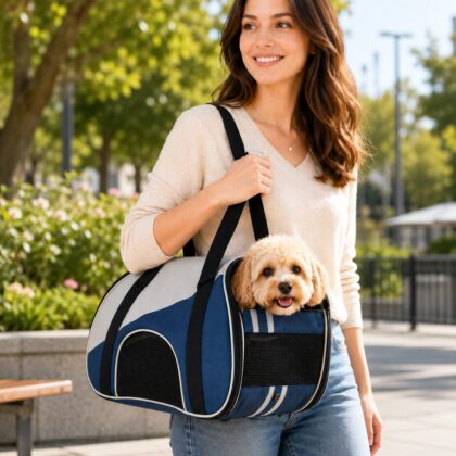 Sporty Dome-Shaped Pet Travel Carrier