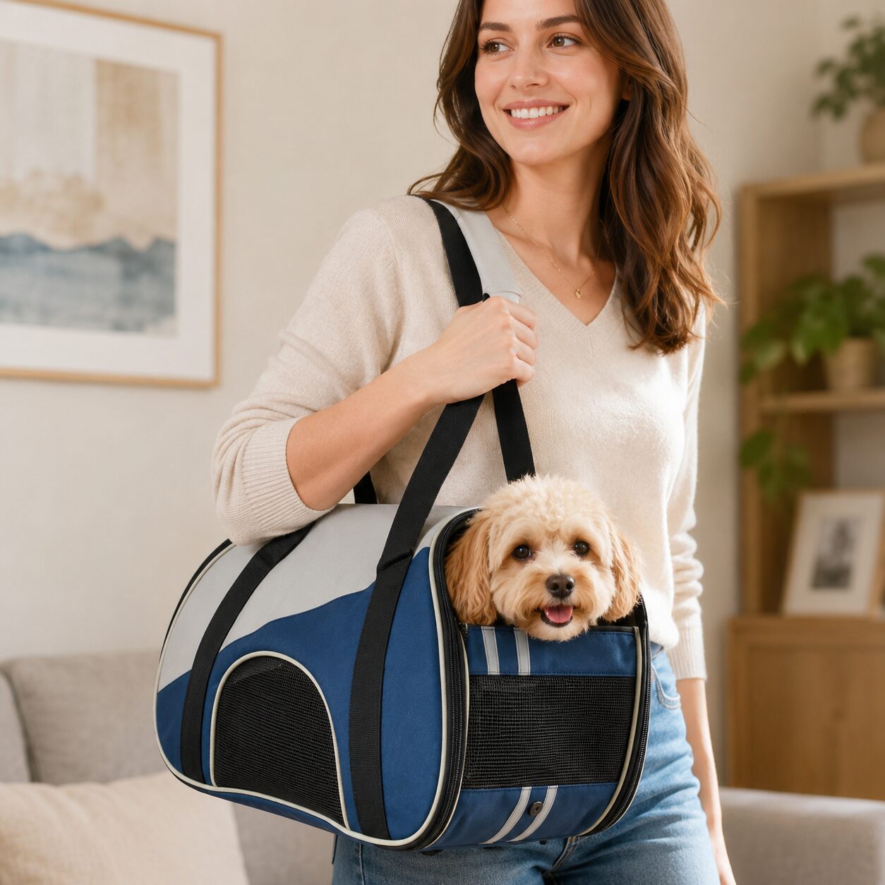 Sporty Dome-Shaped Pet Travel Carrier