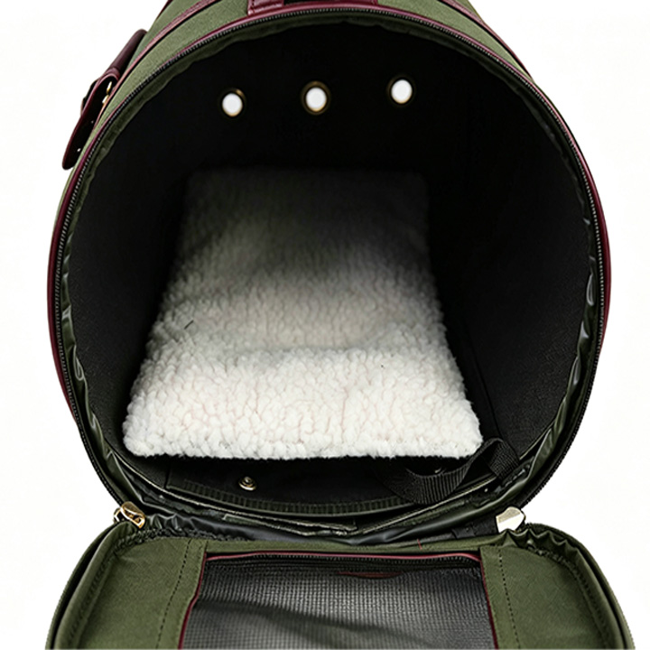 Structured Barrel Pet Travel Carrier
