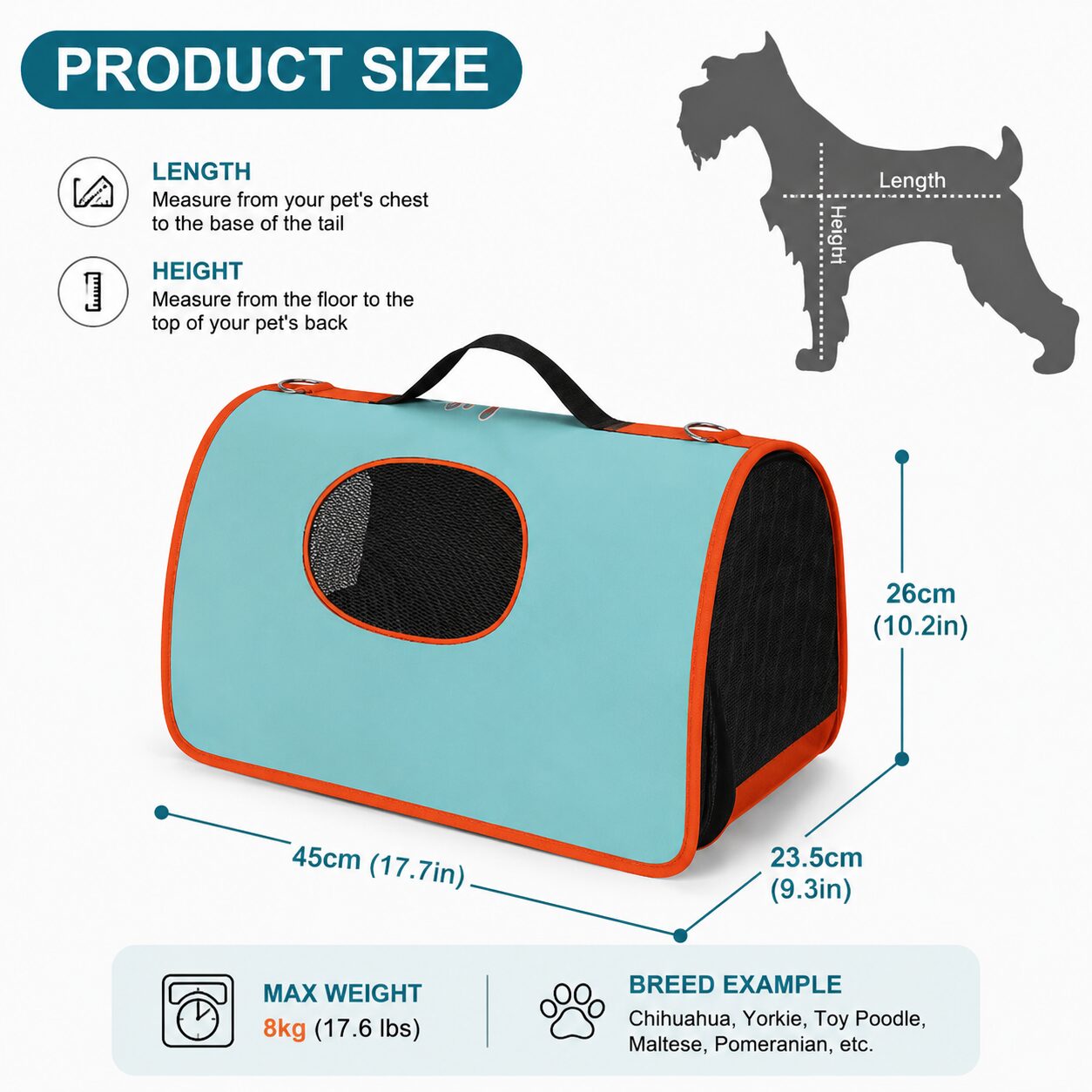 Structured Zip-Open Cat Travel Carrier