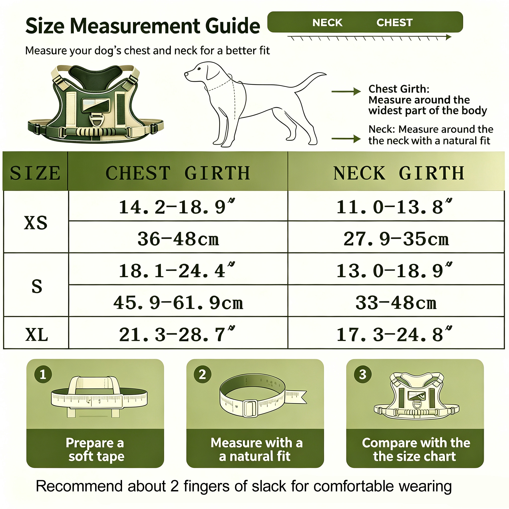 Tactical No-Pull Dog Harness Outdoor Set