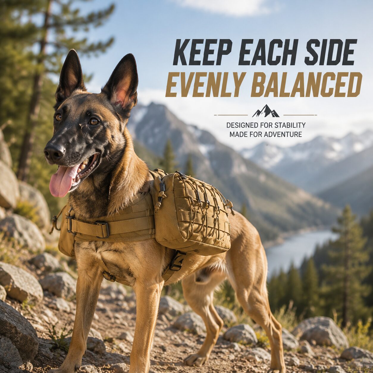 Tactical Pet Training Gear Organizer Bag