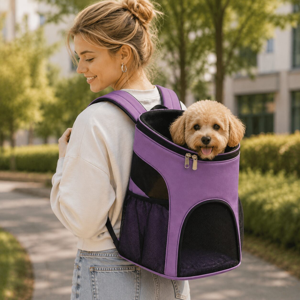 Ventilated Outdoor Pet Carrier Backpack