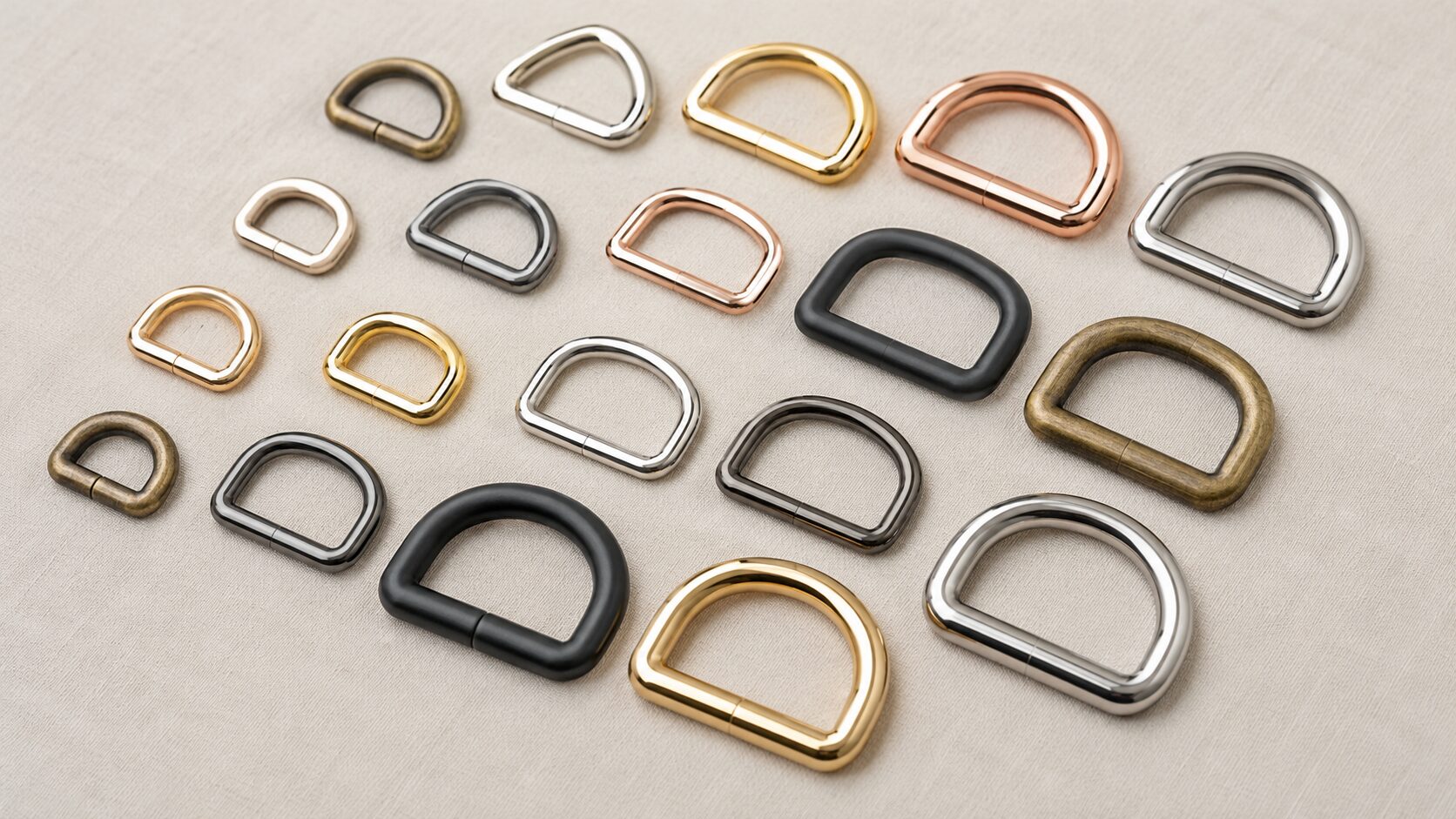 Zinc Alloy D-Ring-pet accessories