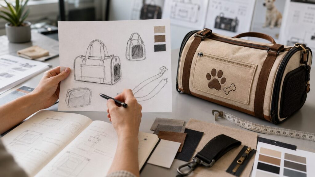 personalised dog bag