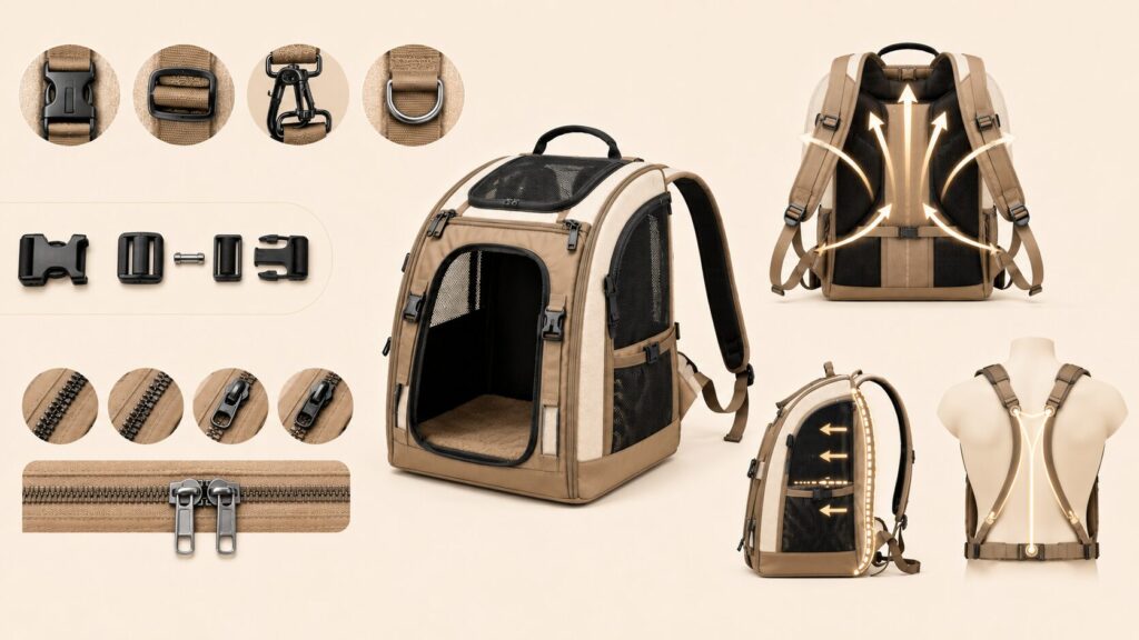 personalised dog rucksack