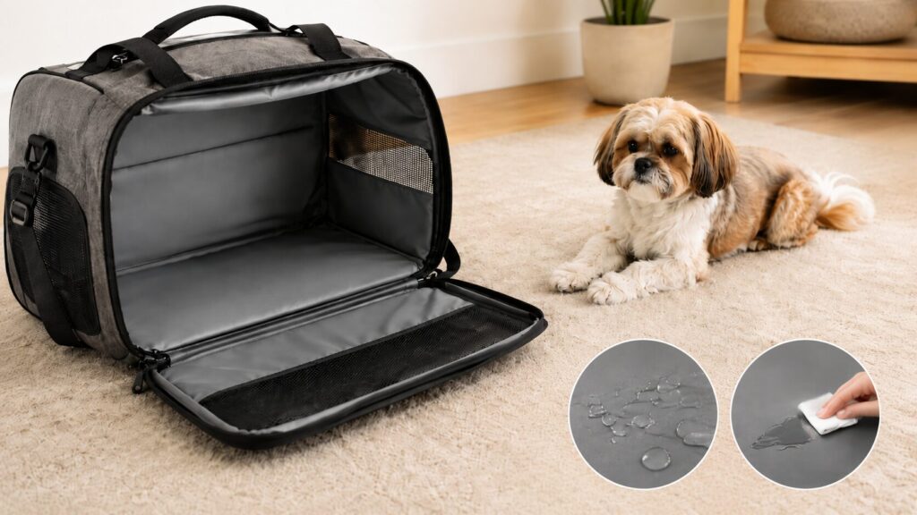 The Material Performance Standard: Why Evaluating Waterproof Pet Carrier Lining Options Protects Product Lifespan