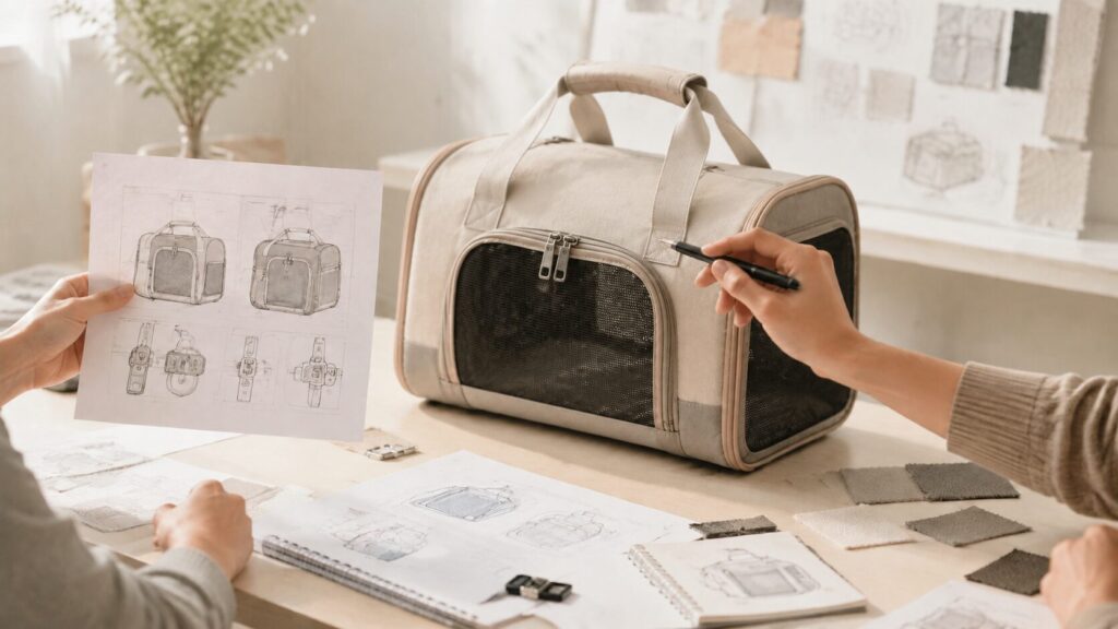 Behavior Management: Designing an Anti Escape Pet Bag for High-Anxiety Animals