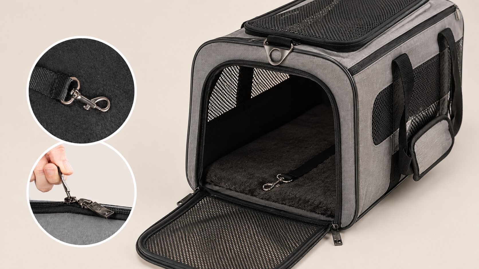 Escape-Proof Pet Carrier Zippers: Locking Systems and Seam Details