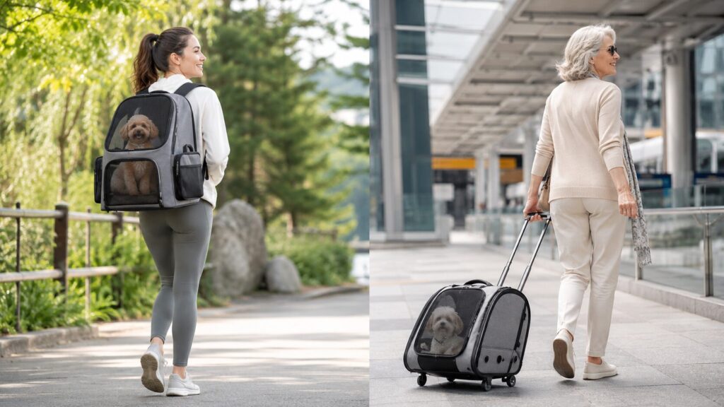 Multi-Functional Backpacks and Rolling Carriers