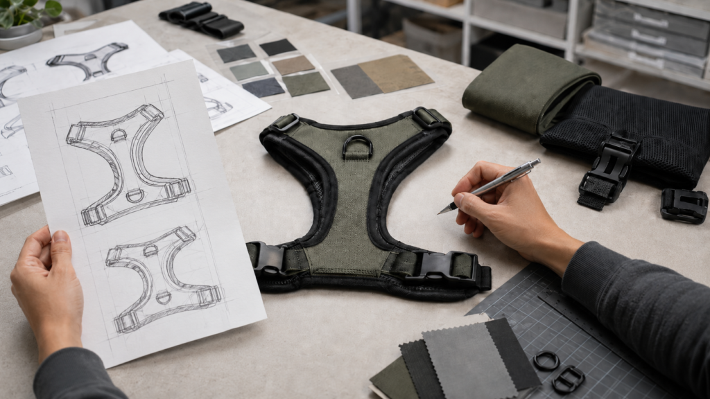 harness sewing factory