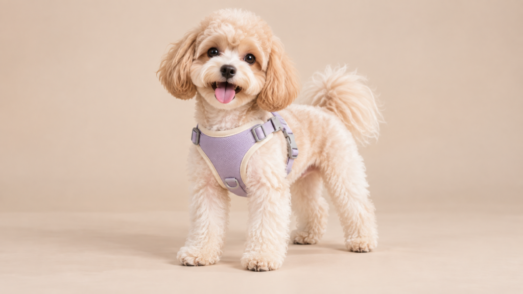 personalized monogram dog harness.