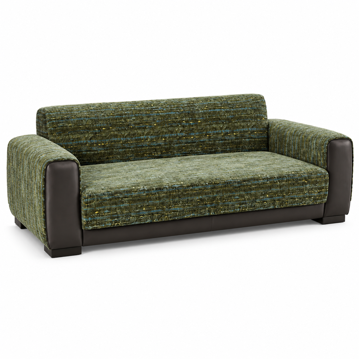 Green Interwoven Yarn Sofa Cushion