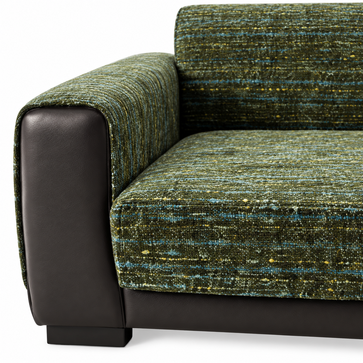 Green Interwoven Yarn Sofa Cushion