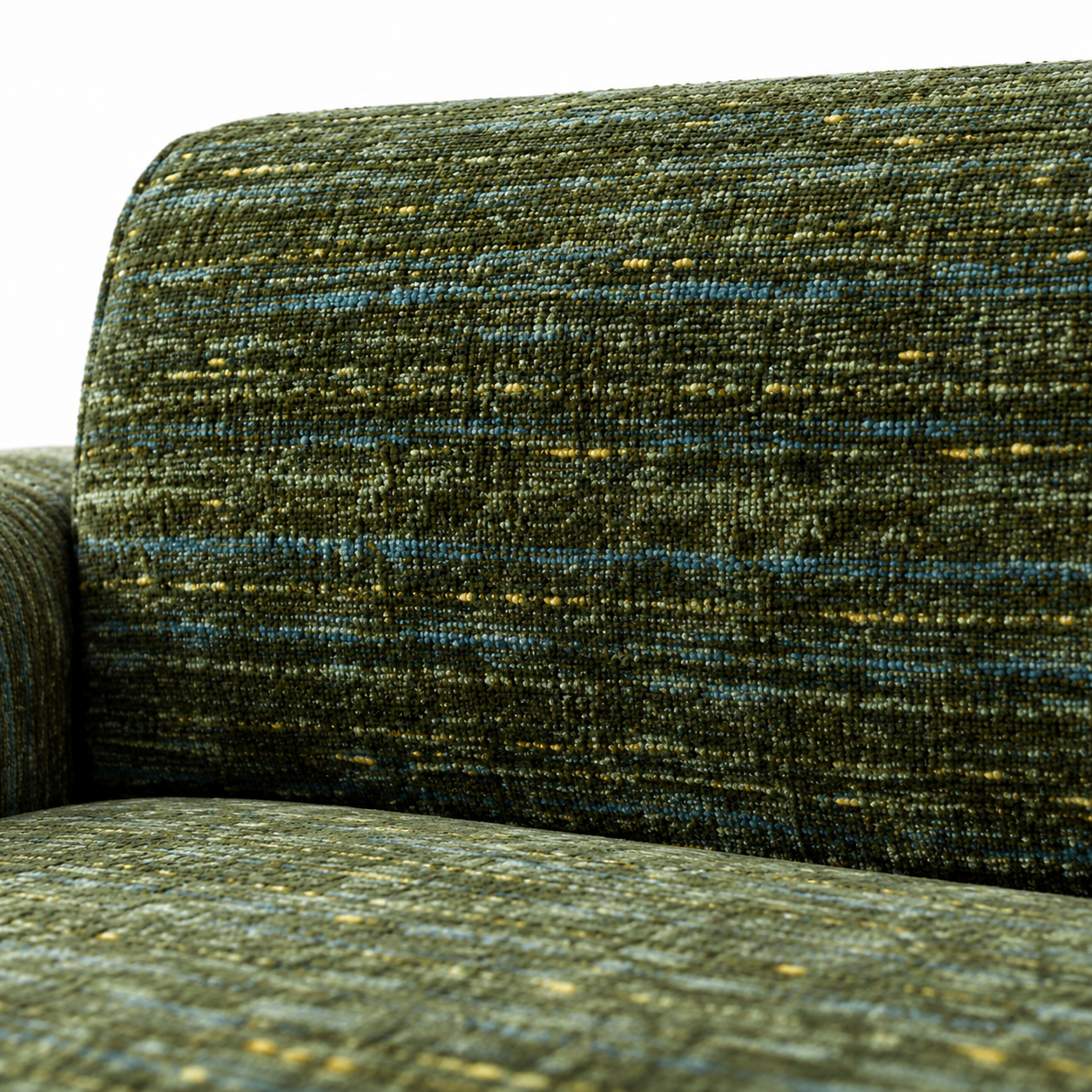 Green Interwoven Yarn Sofa Cushion