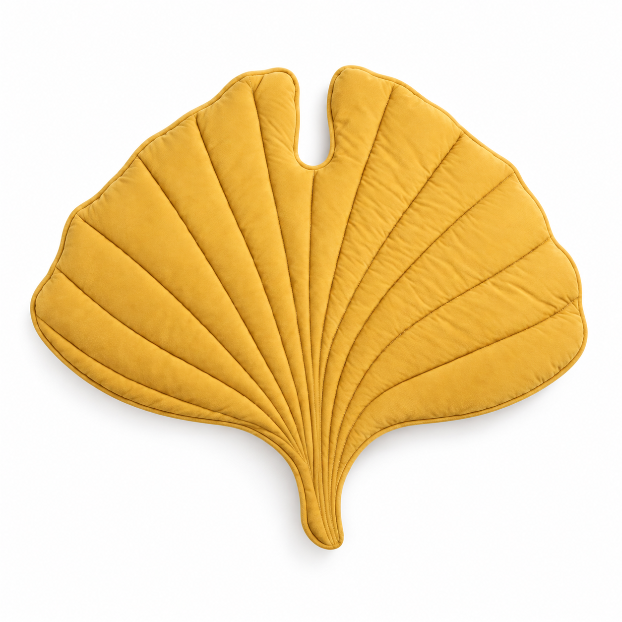 Short Velvet Cushion - Leaf Shape