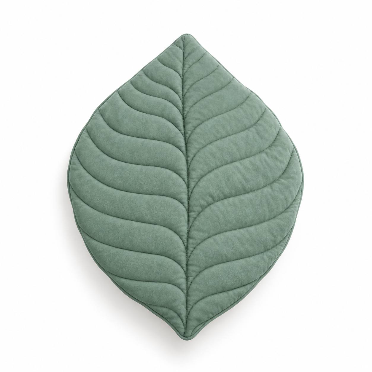 Short Velvet Cushion - Leaf Shape