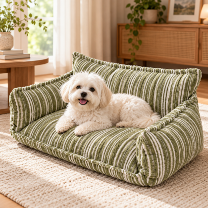 Striped Loop Yarn Sofa Bed