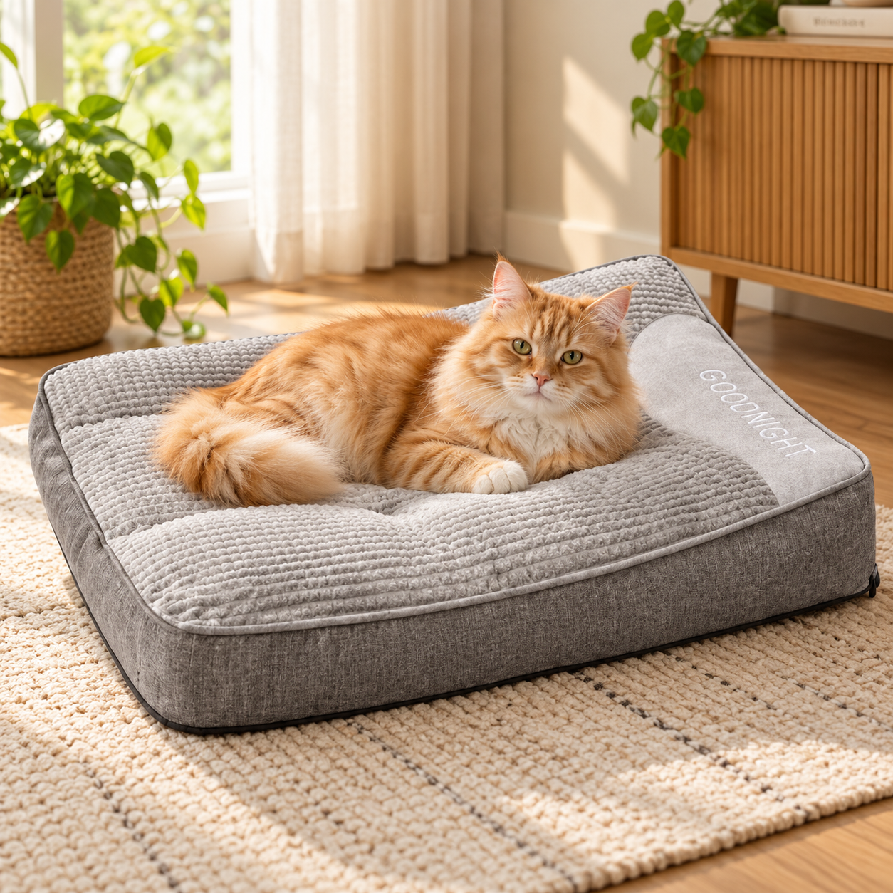 Thickened Scratch-Resistant Spine Protection Dog Bed